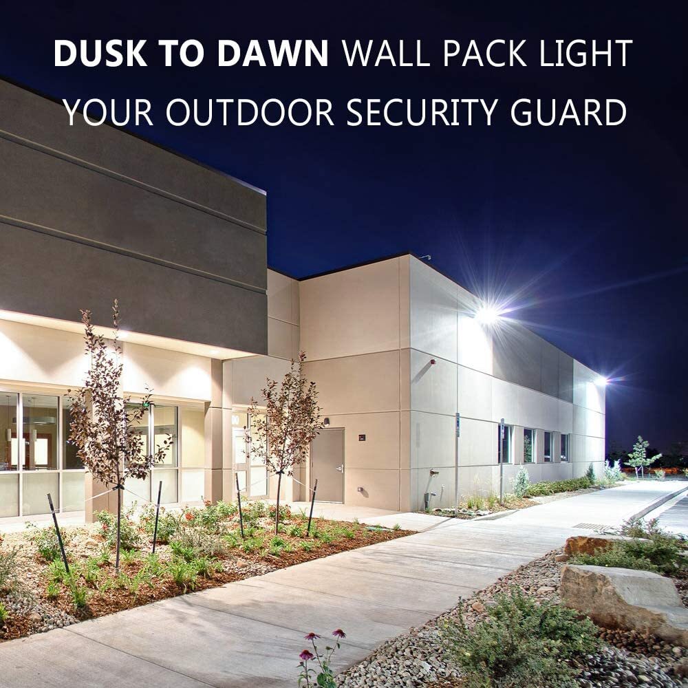 Outdoor LED Wall Pack Light 120W Industrial Wall Mount LED Light with Photocells