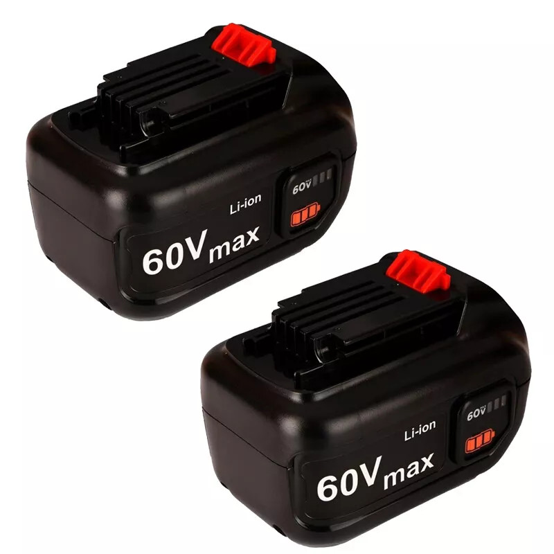 2PCS FOR BLACK&DECKERS 60V MAX Replace Battery Li-Ion 2.5Ah LBX1560-LBX2560 US