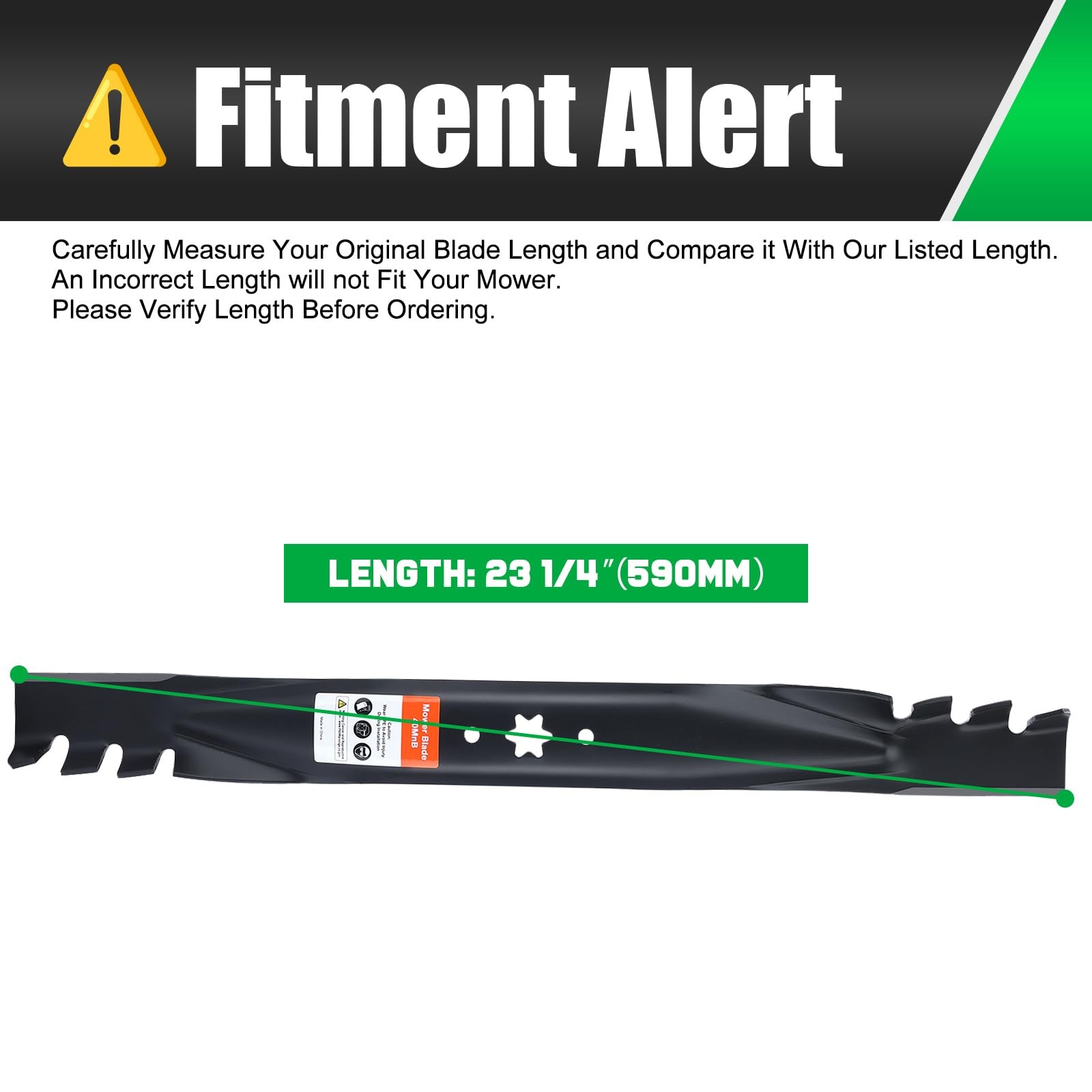 Mower Blades for Cub Cadet 46in Zero Turn XT1 LT46 942~04290 6~Star