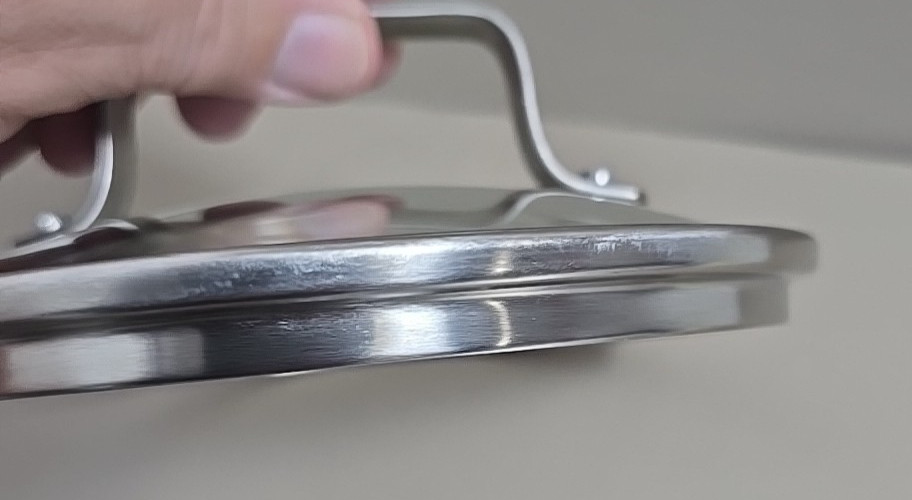 KitchenAid Glass Stainless Steel Pot Pan Lid Replacement 6 5/8 Outer 6 1/8 Inner