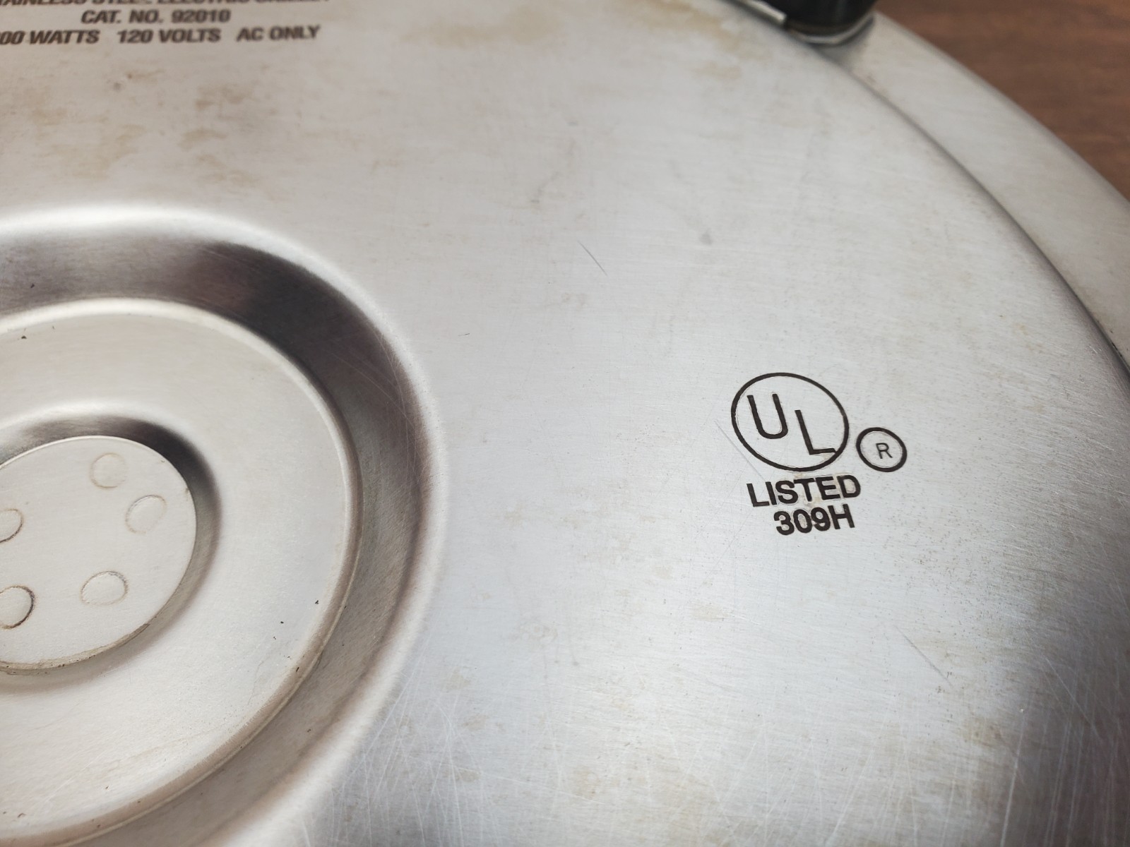 Vtg Lifetime 12″ Liquid Core Electric Casserole Skillet E19762 Tested 1998 Clean