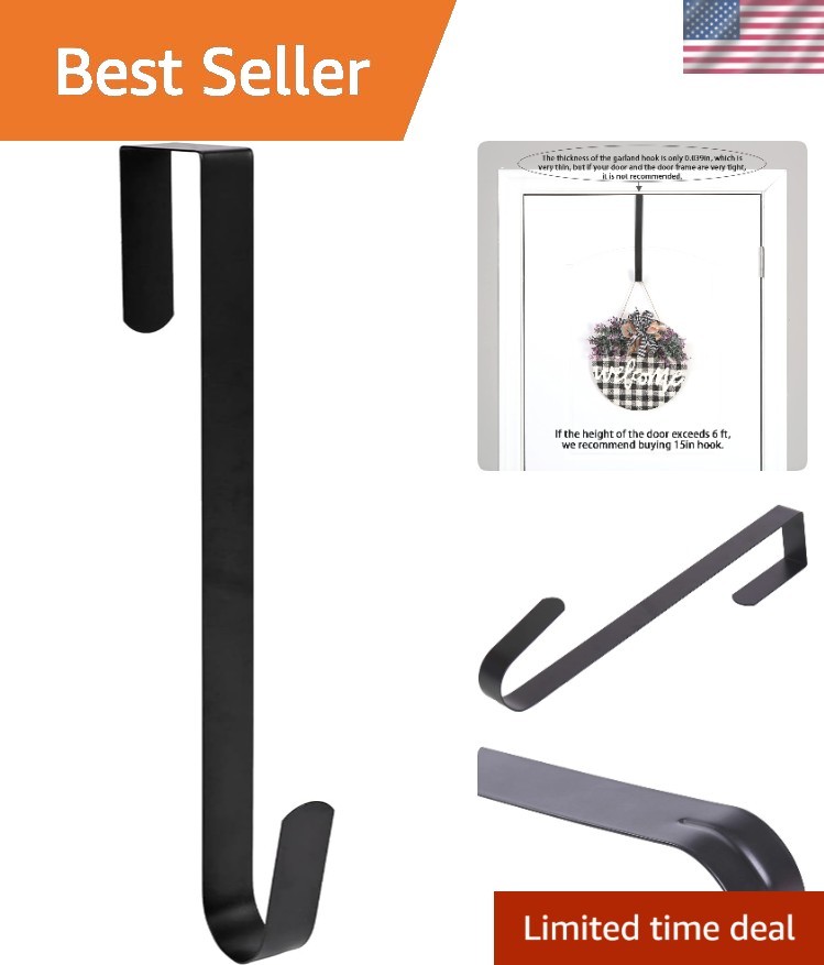 Heavy-Duty 12-Inch Wreath Hanger for All Holidays – Maximum 22 lbs Capacity