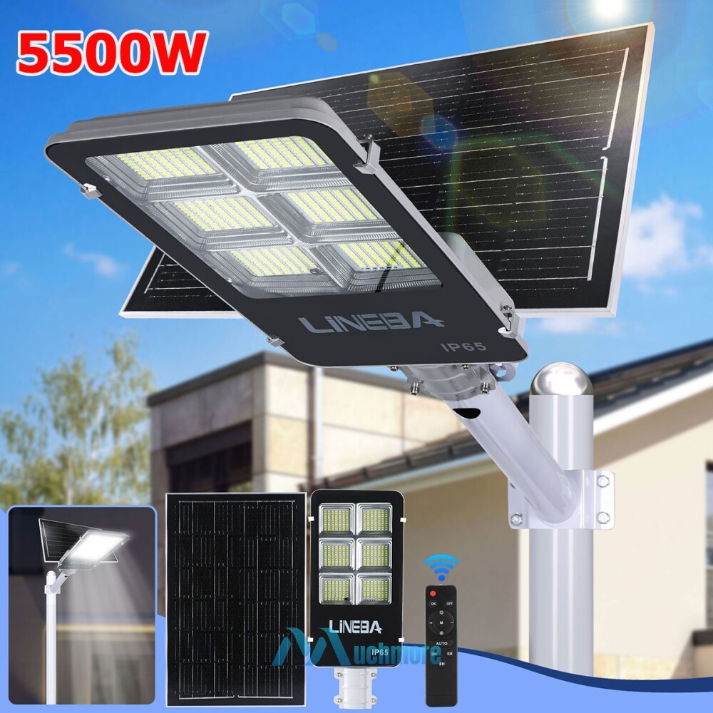 8800000000LM Commercial Solar Street Light Motion Sensor Backyard Road Wall Lamp