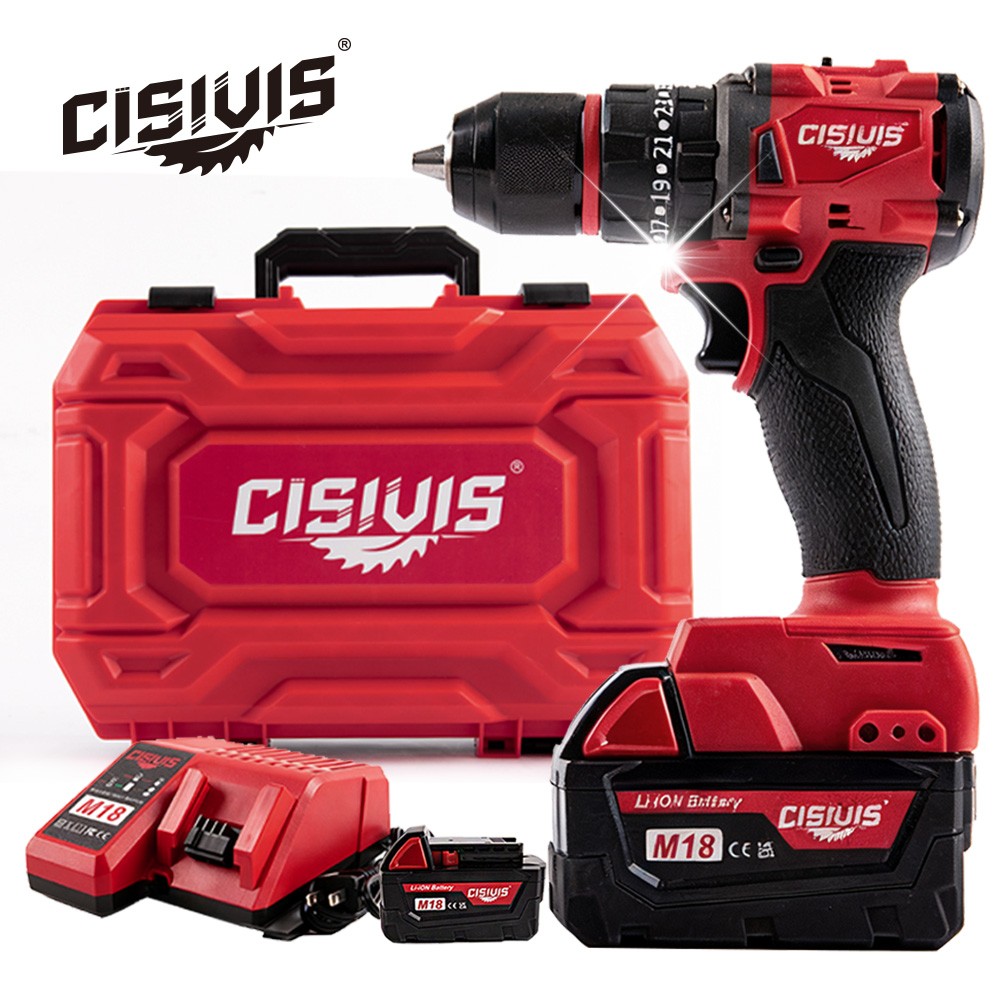 18V Cordless Brushless Drill Driver Kit with Battery & Charger For Milwaukee M18