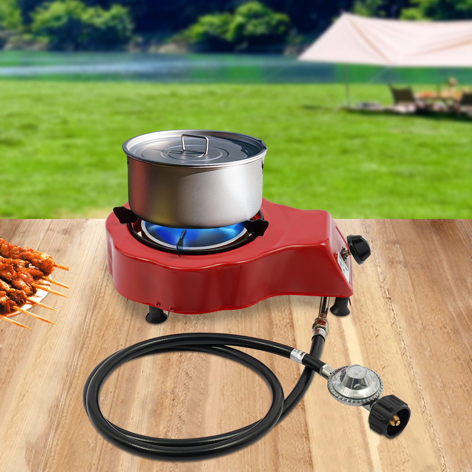 Single Burner Red Gas Stove Portable Gas Stove Gas Stove