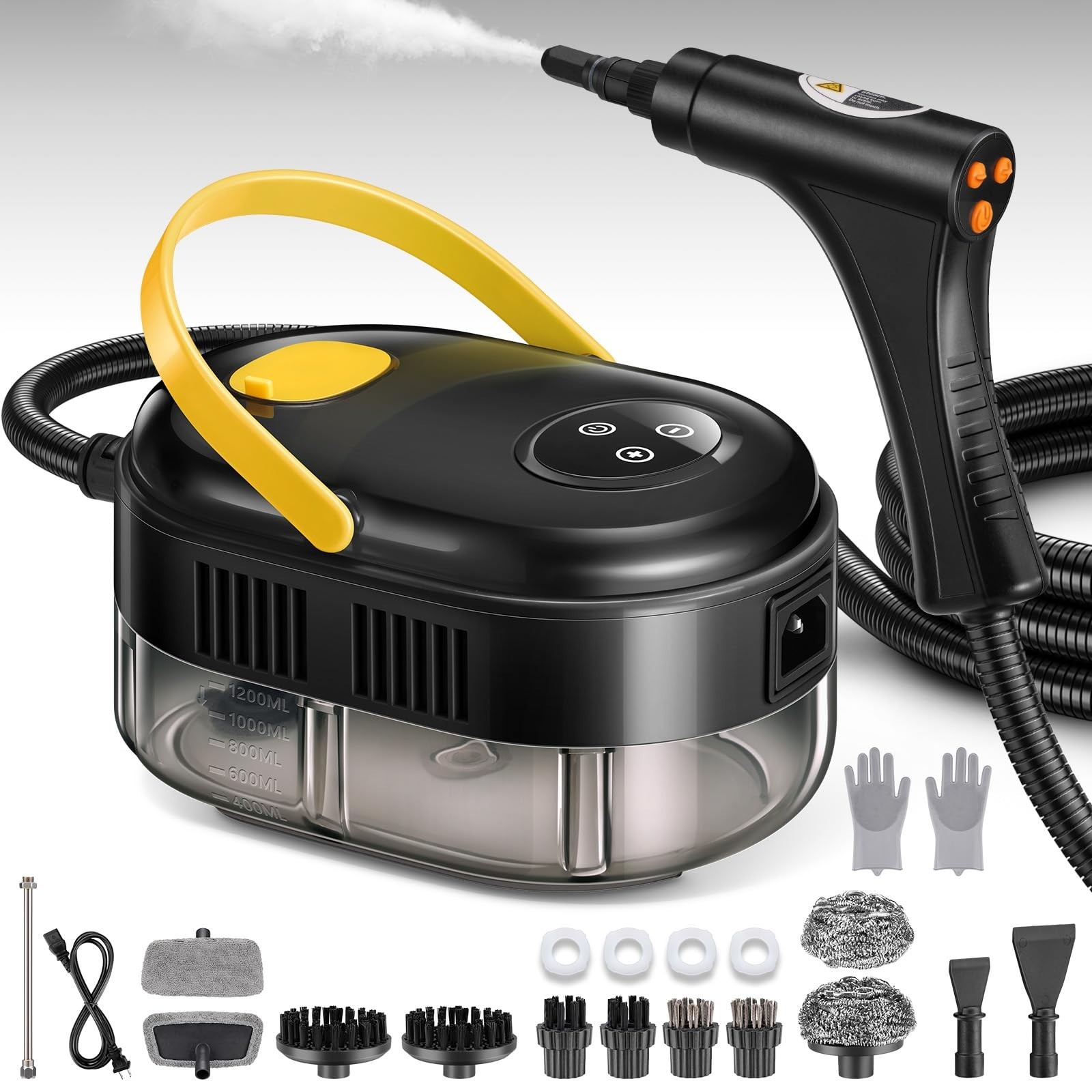 1500W Handheld Car Detailing Cleaning Machine High Temp Steam Cleaner Household