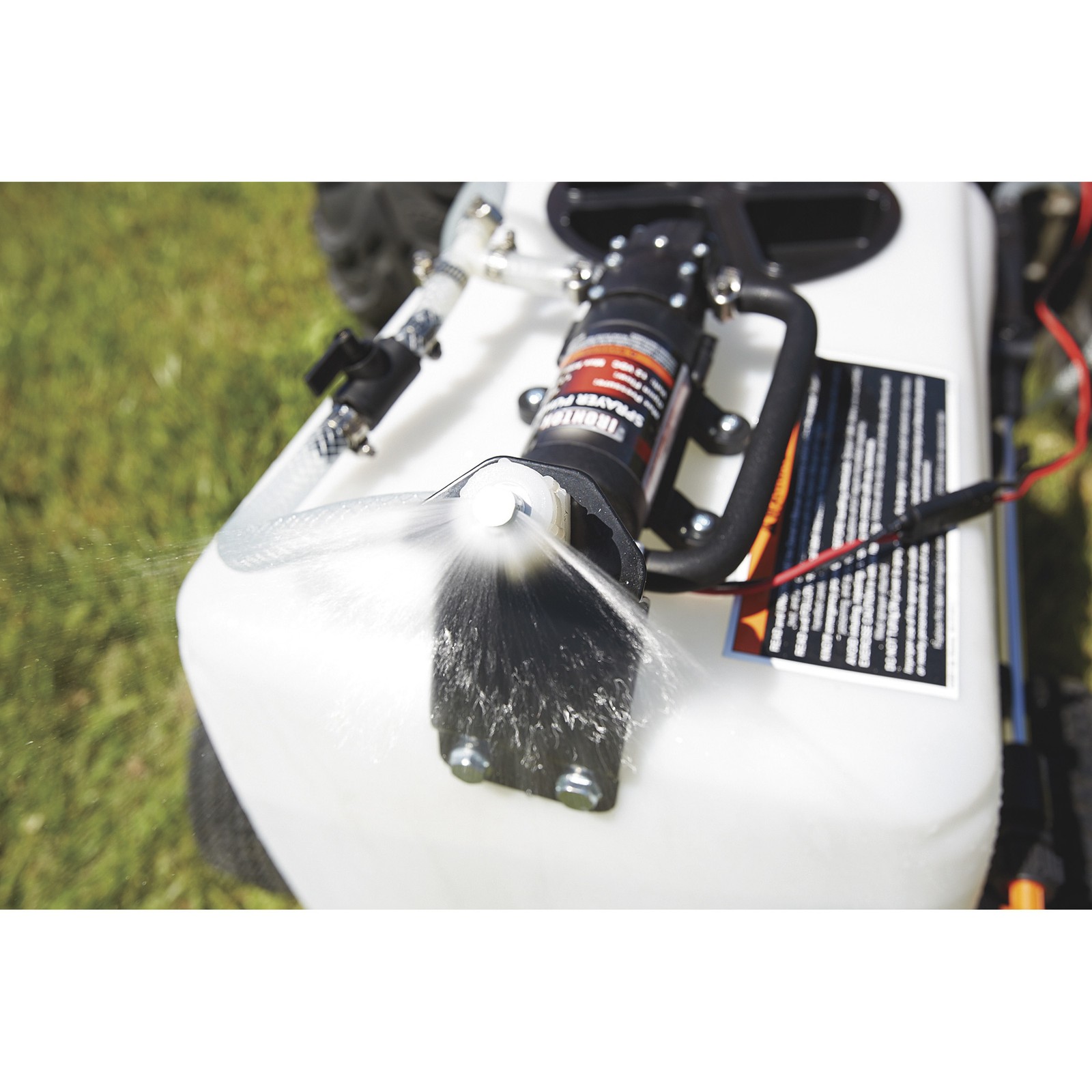 Ironton Tow-Behind Trailer Broadcast and Spot Sprayer, 13 Gallons, 1 GPM, 12