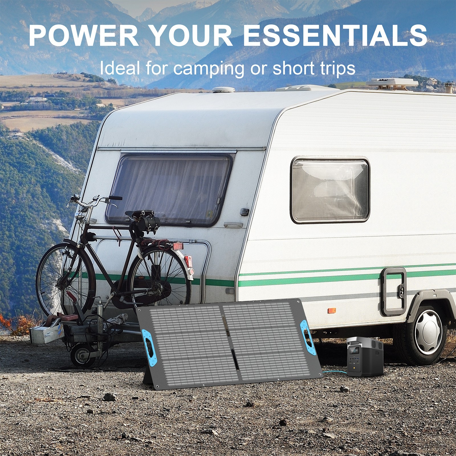 Solar Panel 110W for BLUETTI Elite 100 V2 1024Wh 1800W Portable Power Station