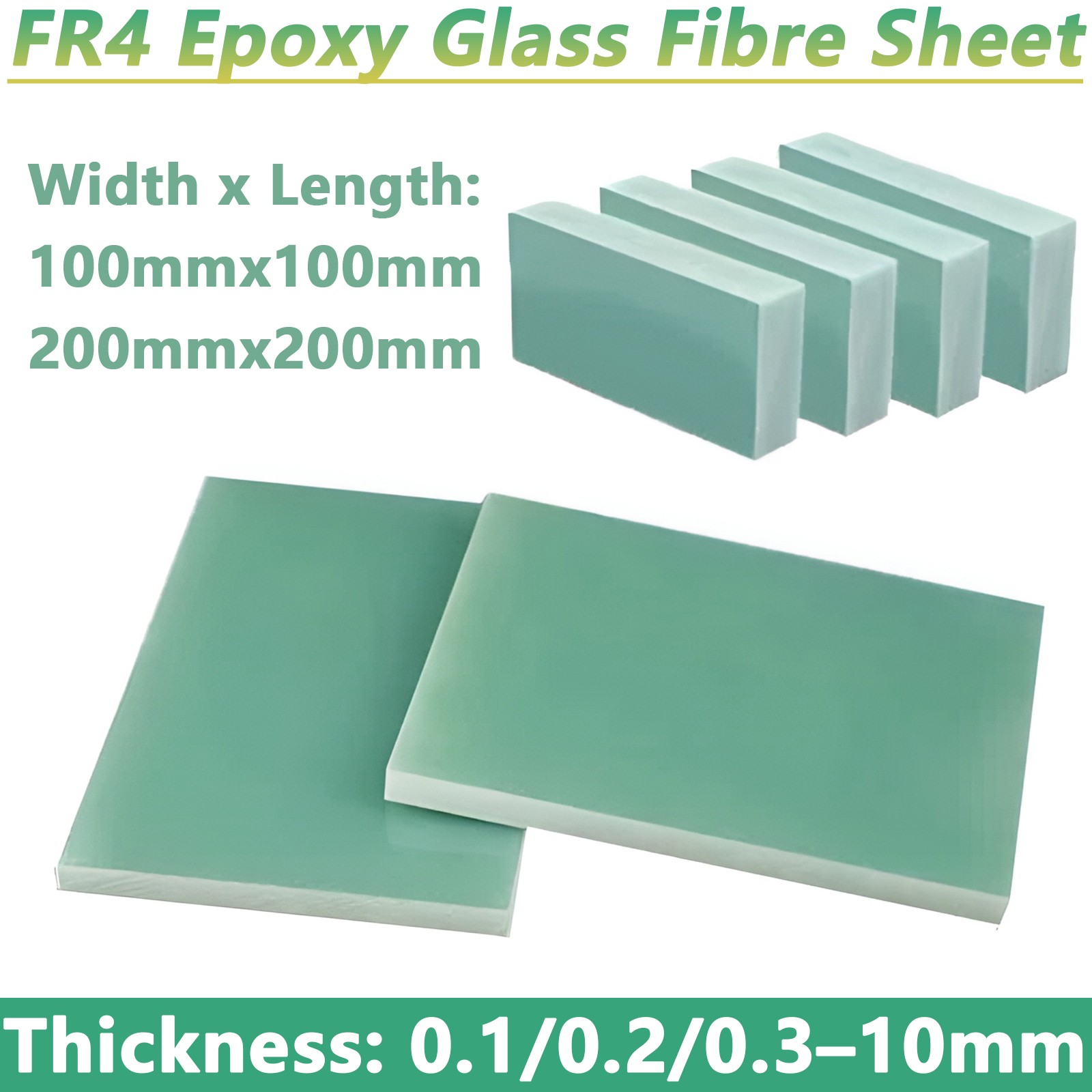 Epoxy Glass Fibre Sheet FR4 Glassfibre Plate 0.1mm-10mm Thickness Resin Board