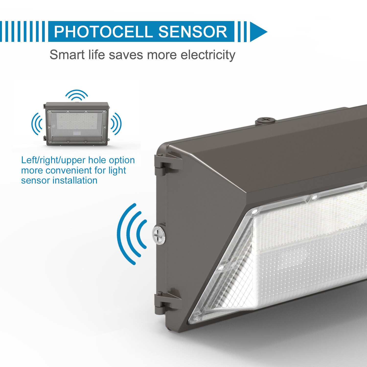 120W LED Wall Pack Light Commercial Industrial Outdoor Security Wall Light 5000K