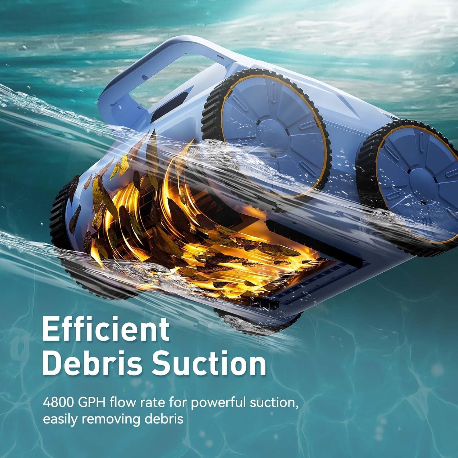 (2025New) Seauto SAT 20 Robotic Pool Vacuum up to 180 Mins Runtime Wall Climbing