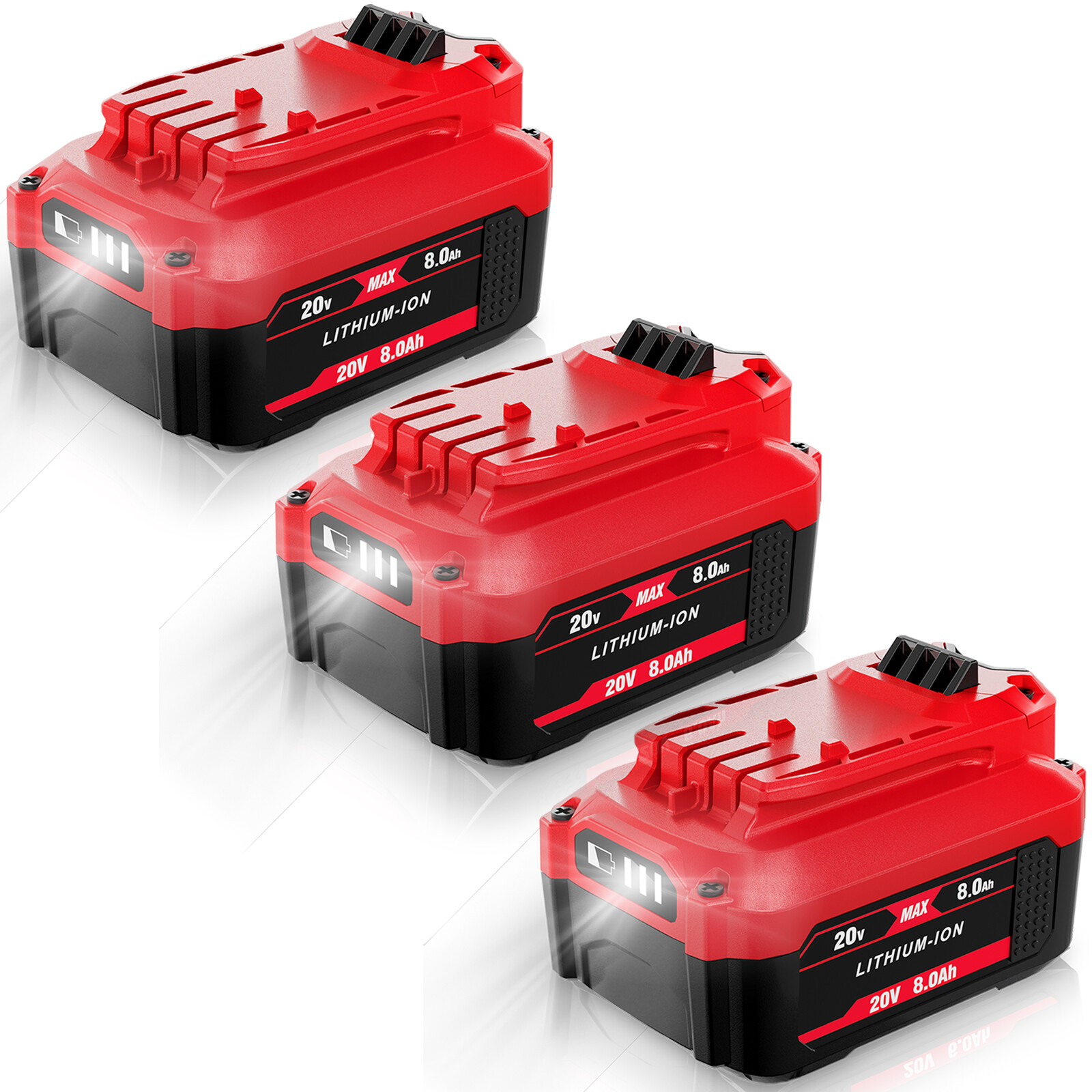 8.0Ah Li-ion Battery / Adapter For Craftsman 20V MAX CMCB204 CMCB202 CMCB201