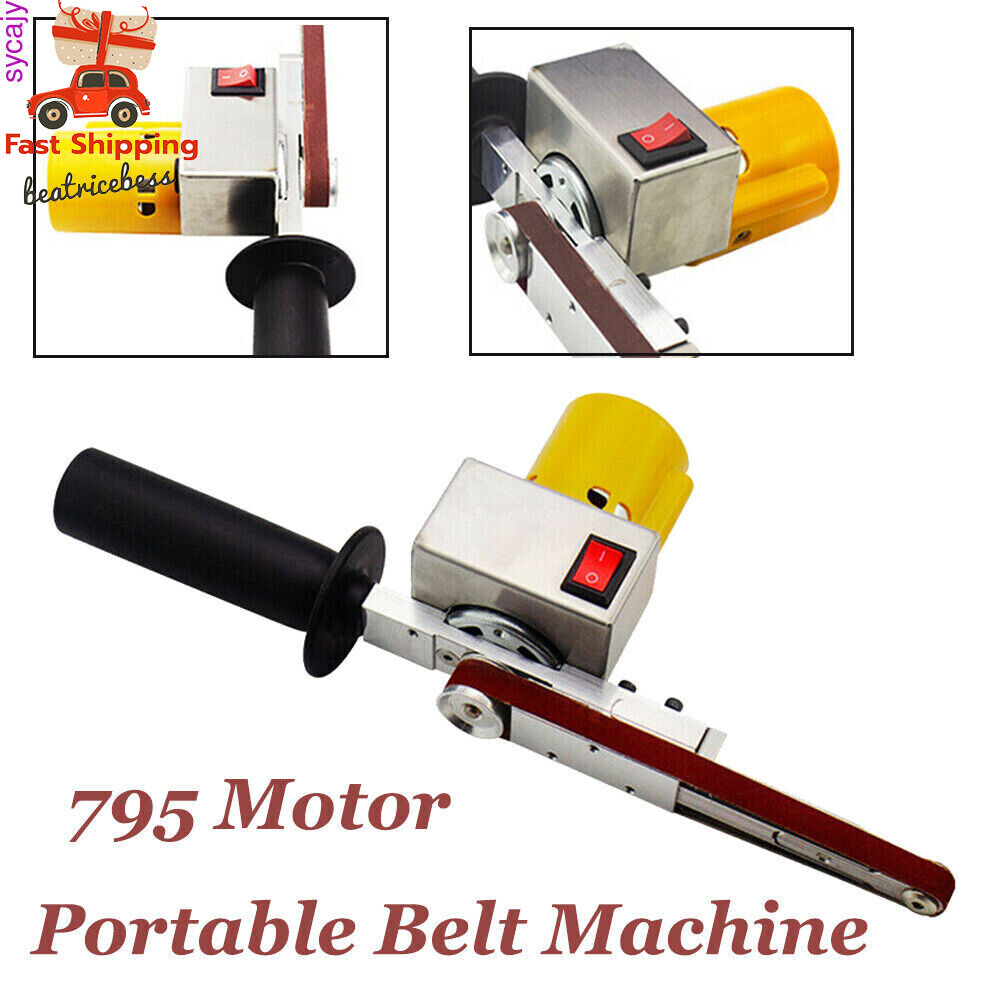 Hand-held Electric Belt Sander Mini Grinder Small Machine With 10* Sanding Belts