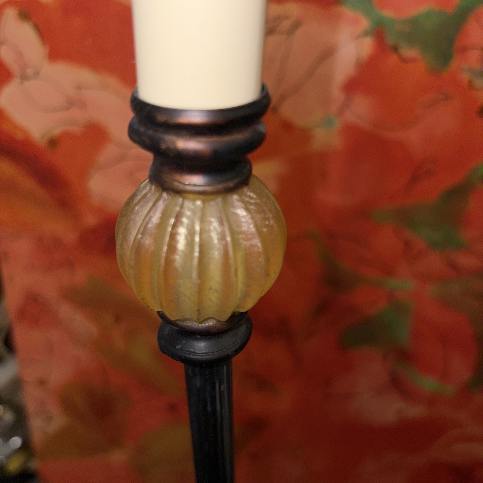 Atmospheric 22” Slender Buffet Table Lam & Ambient Beaded Dangling Shade