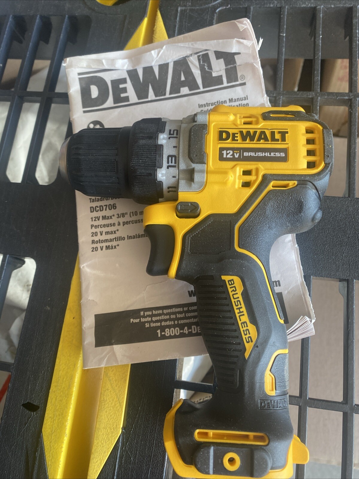 DEWALT Xtreme DCD701 12V Max 3/8-in Brushless Drill Driver Tool Only New 12 VOLT