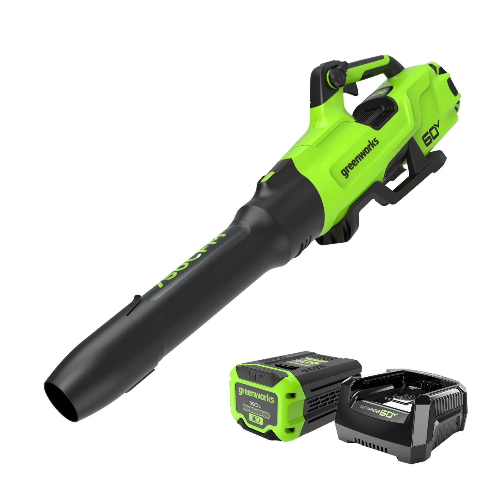 GREENWORKS 60V ULTRA POWER 750CFM 180MPH LEAF BLOWER KIT W/Battery & Charger New