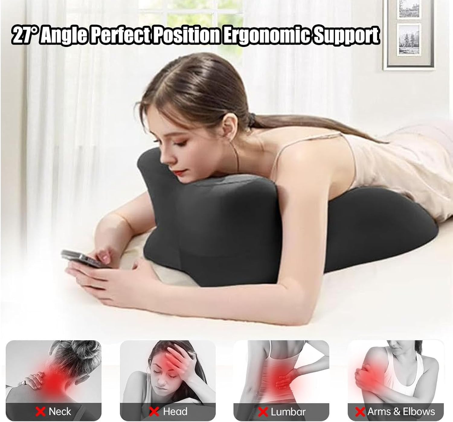 Sweet Spot Couple Pillow Couple Pillow Hip Pad Wedge Pillow Memory Foam 27°Angle