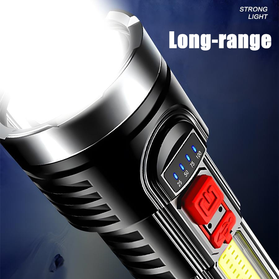 2X 990000000 Lumens Super Bright LED Tactical Flashlight Rechargeable Work Torch