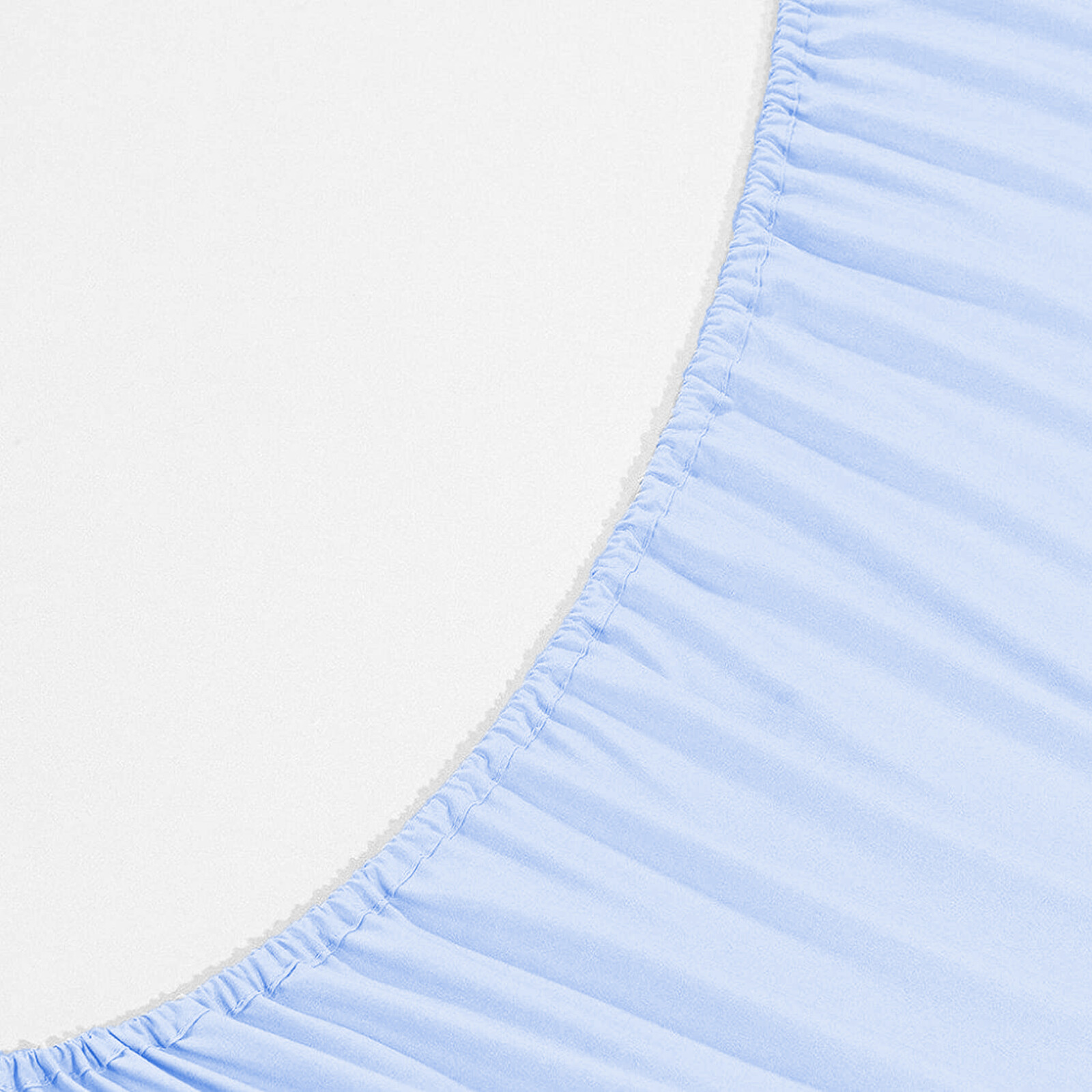 Extra Deep Pocket 1 PC Fitted Sheet 1000 Count Organic Cotton Sky Blue Solid