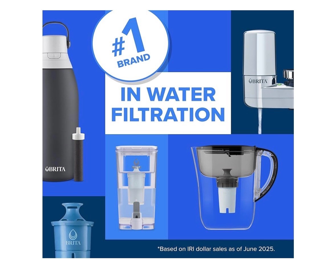 Brita Large 10-Cup Elite Water Filter Pitcher New Sealed White
