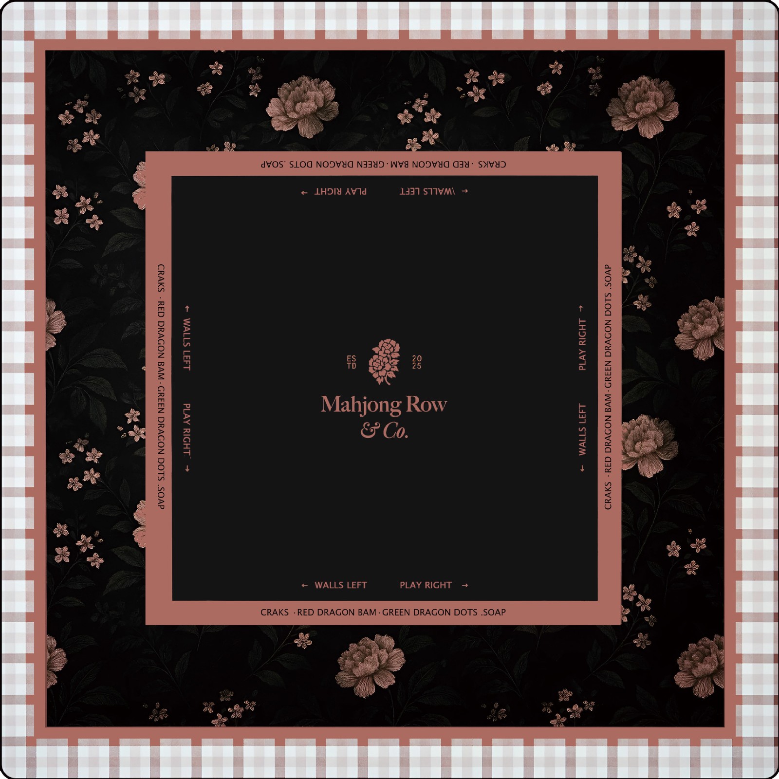 American Mahjong Diatomite Table Mat Non Slip Silent Rubber Base