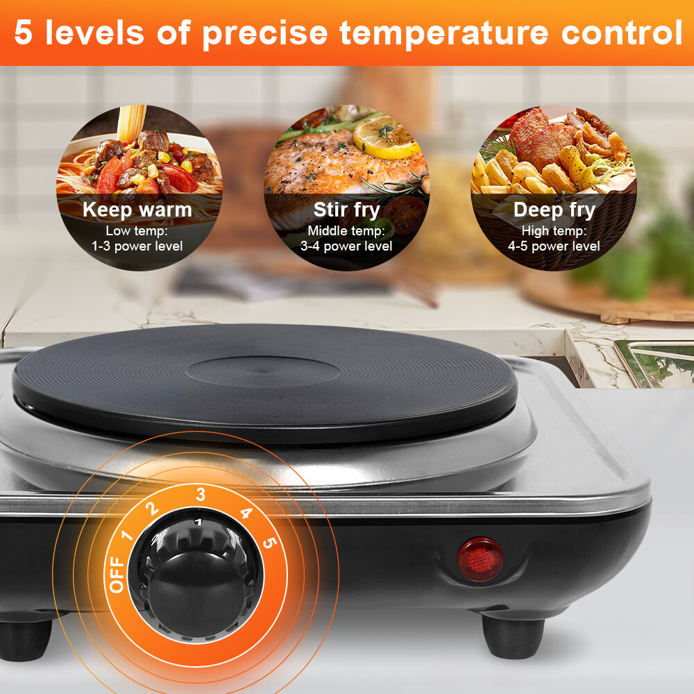 Electric Hot Plate Single Double Hob Stove Burner Countertop Cooktop Cooker
