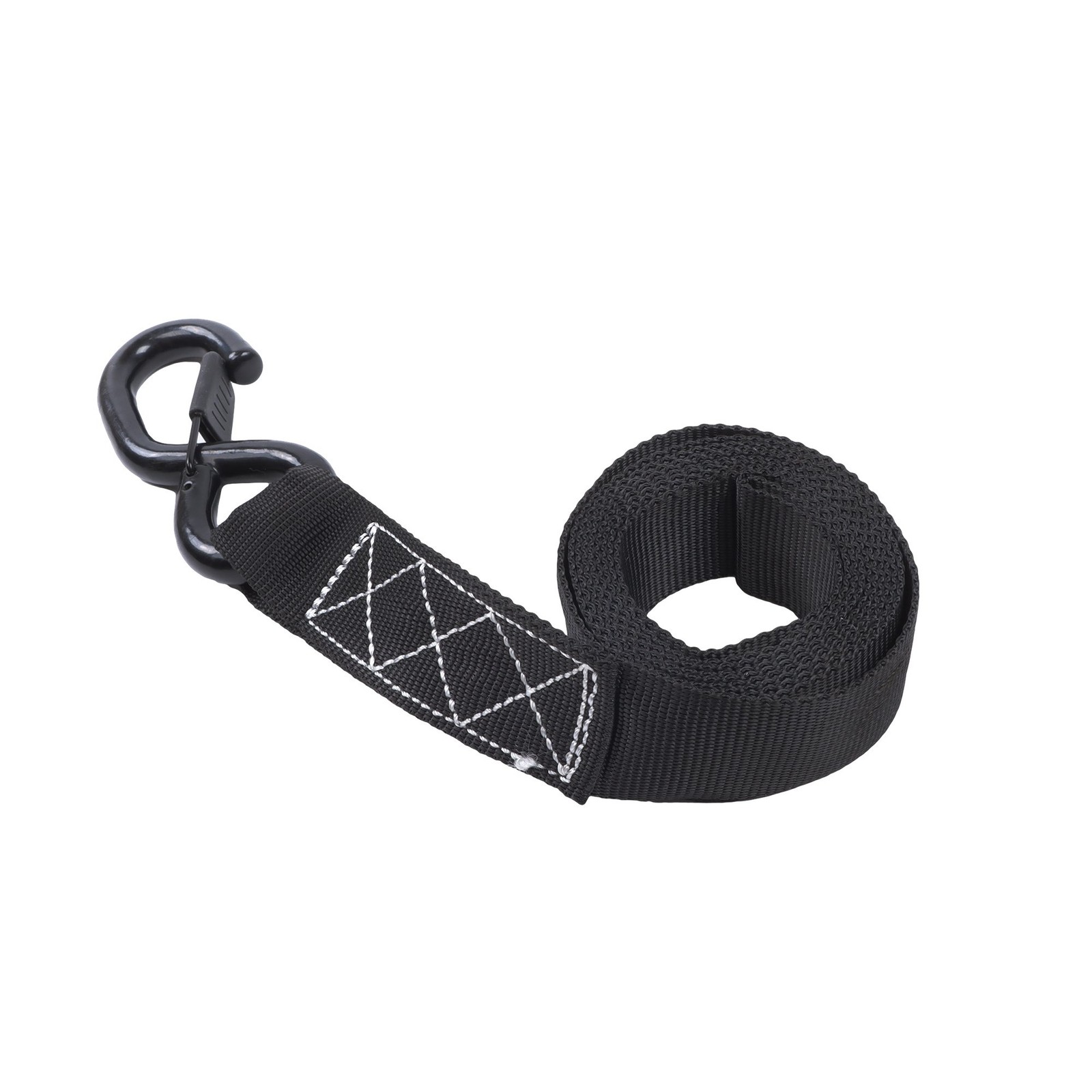 Steel Ratchet Strap 4 Pcs Black Fracture Strength 5208lbs 1.6in*8ft with S Hooks