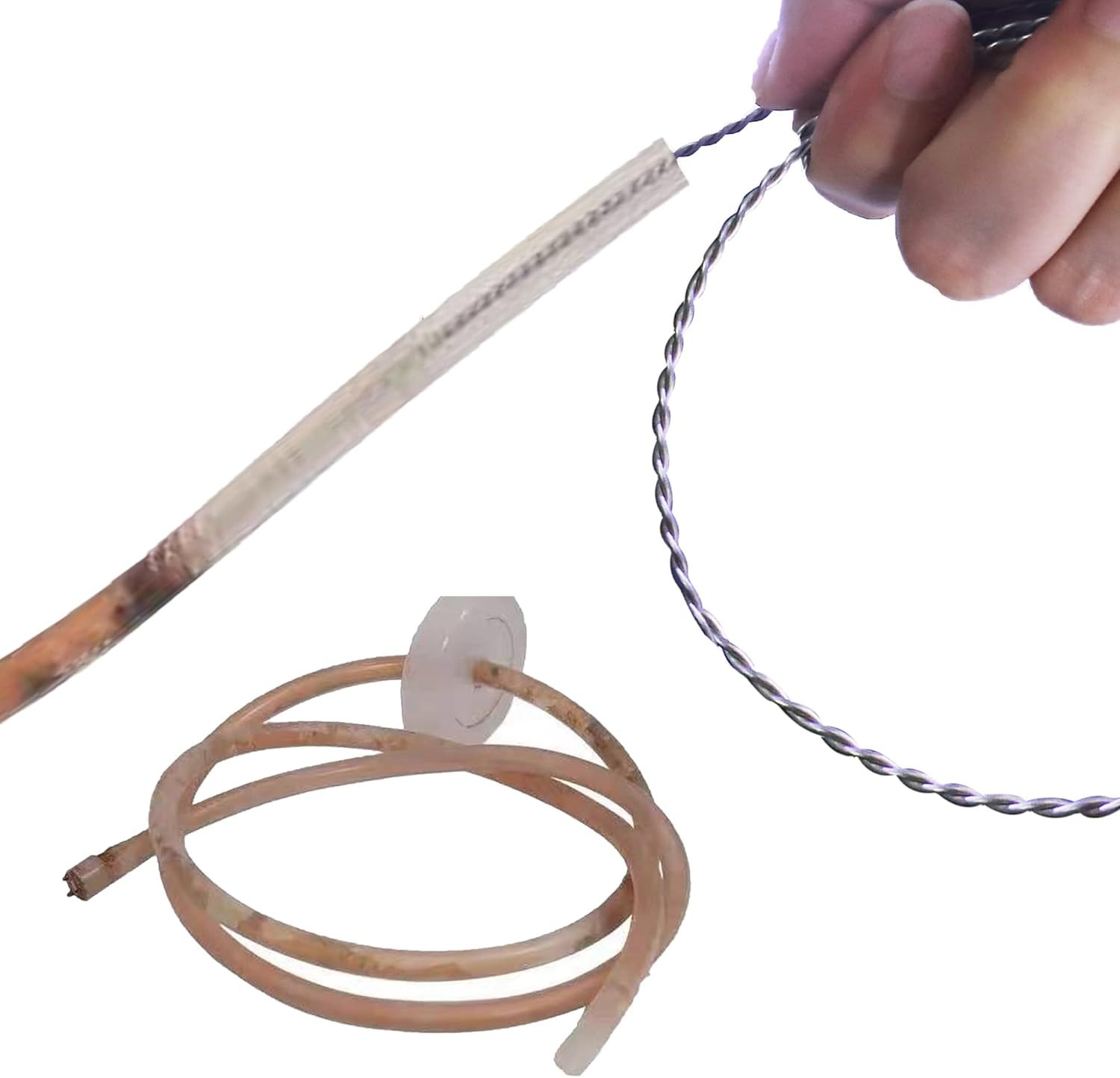 Effortless Drain Cleaning with 56-Inch Flexible Brush for Sinks & Refrigerators