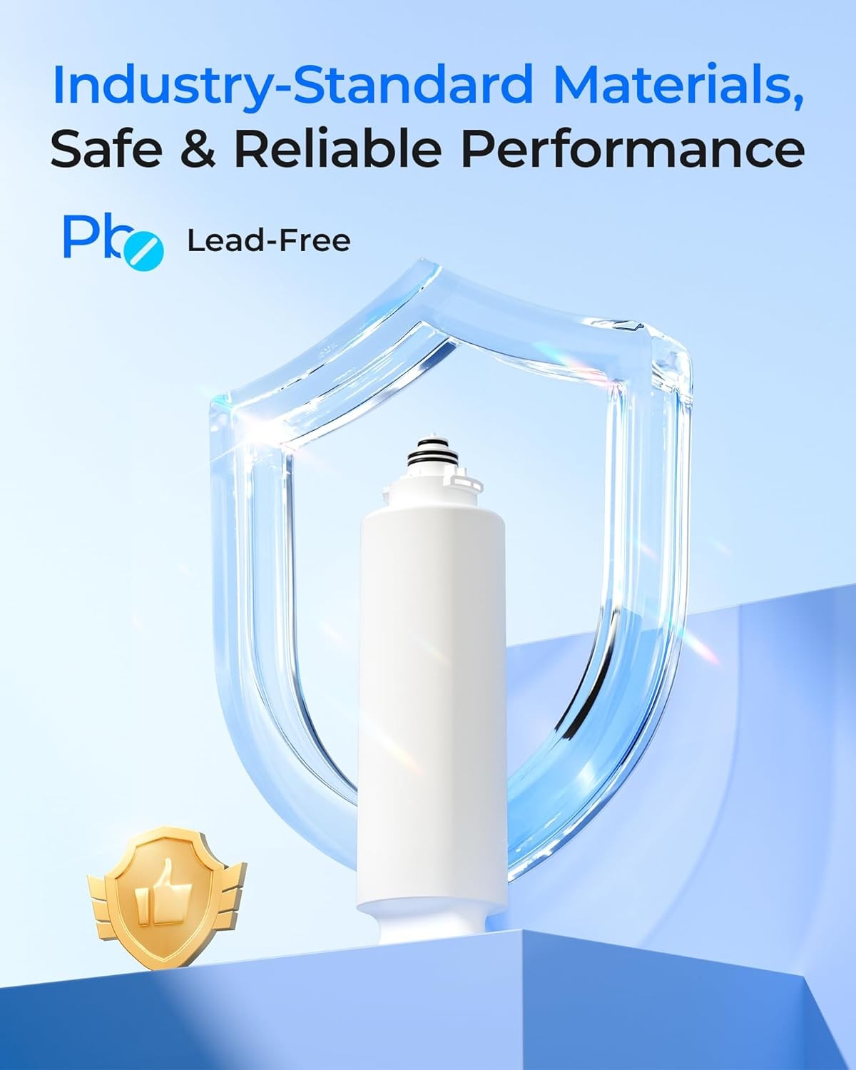 Waterdrop TSU 1-Year Under Sink Water Filter Replacement, 4-Pack (2PP+1UF+1CT)