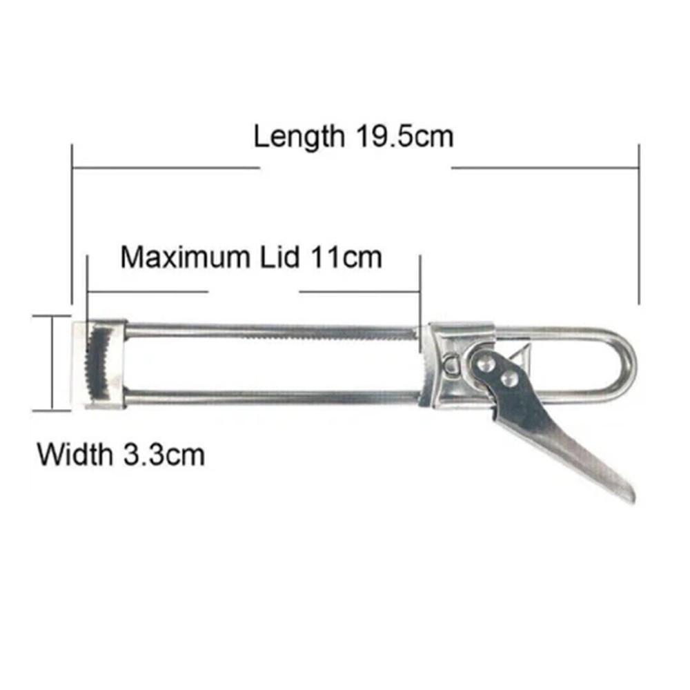 2PCS Adjustable Jar & Bottle Opener Set, Stainless Steel Lid Gripper +##–
