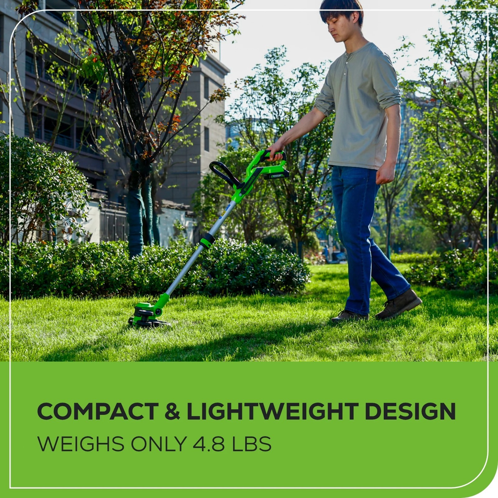 Greenworks 40V 13″ Gen2 Cordless String Trimmer/ Edger w/ 2Ah Battery & Charger
