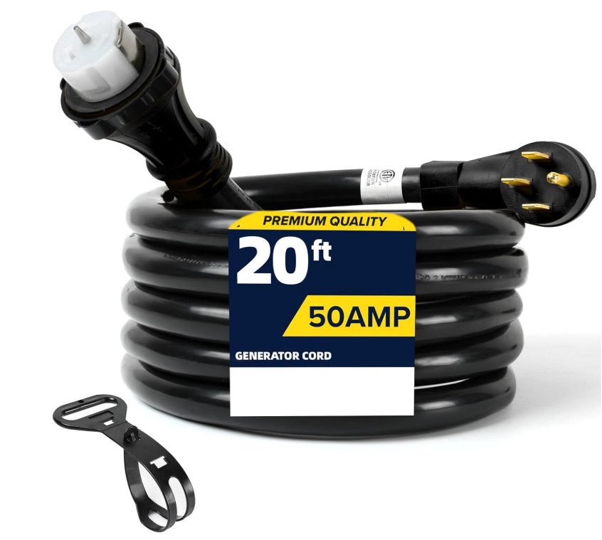 Cable para Generador 50A 125/250V 12500W con Conector Giratorio