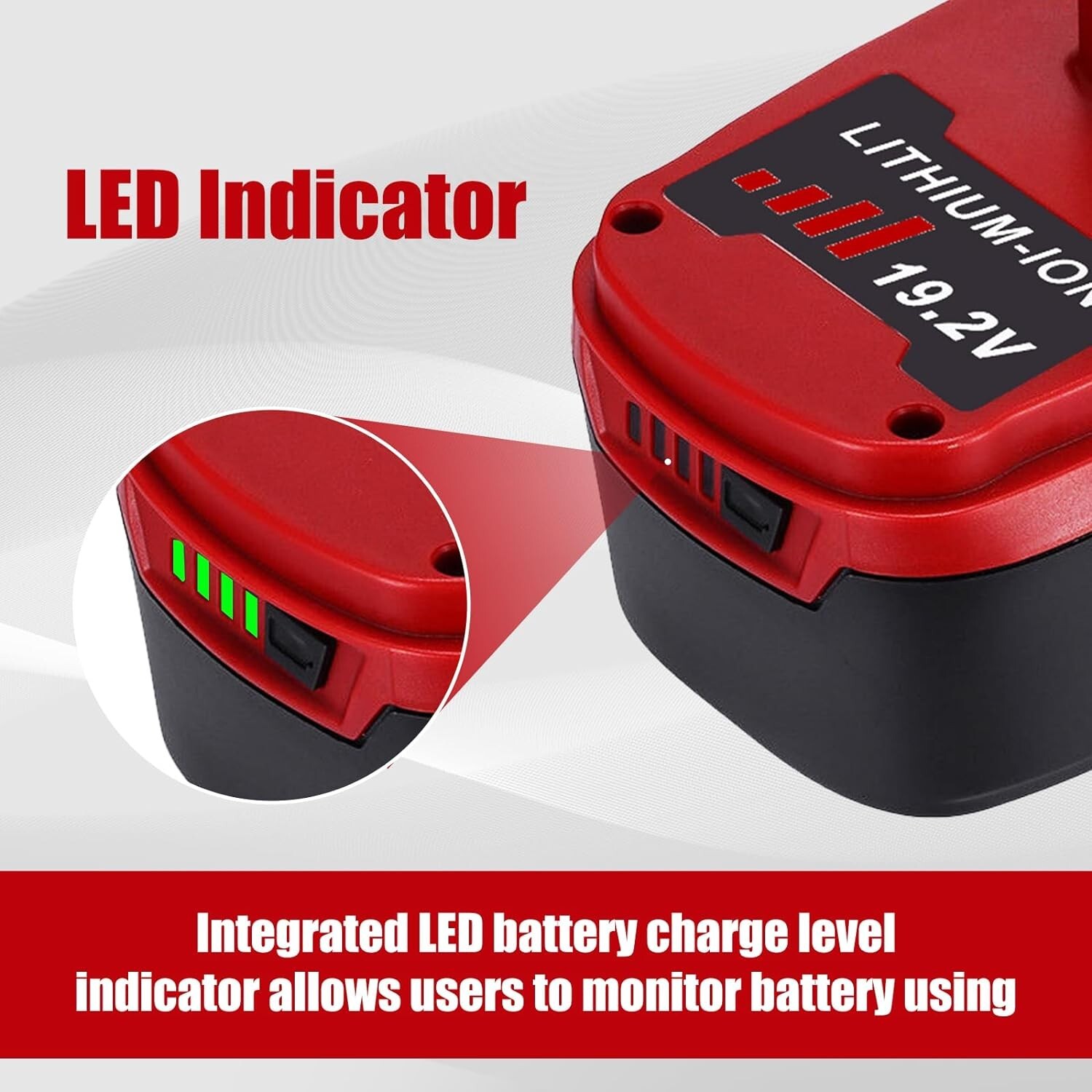 2pack 19.2Volt 8.0Ah For Craftsman C3 DieHard Lithium XCP Battery /Charger 11375