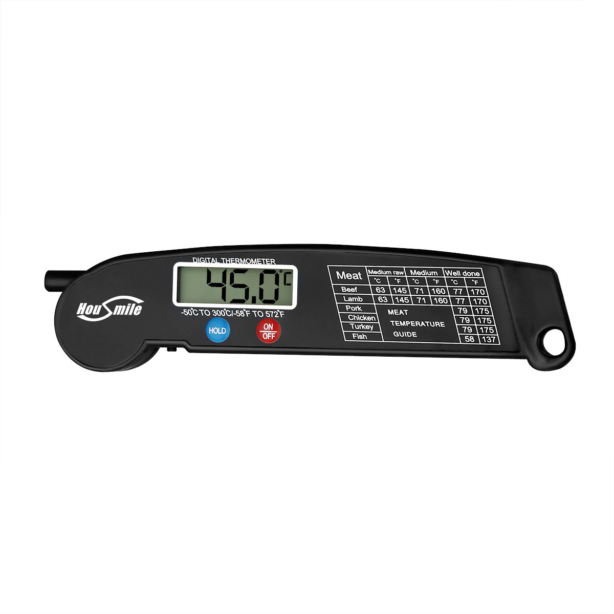 Instant Read Digital Meat Thermometer BBQ Grill Smoker For Kitchen Food Cooking