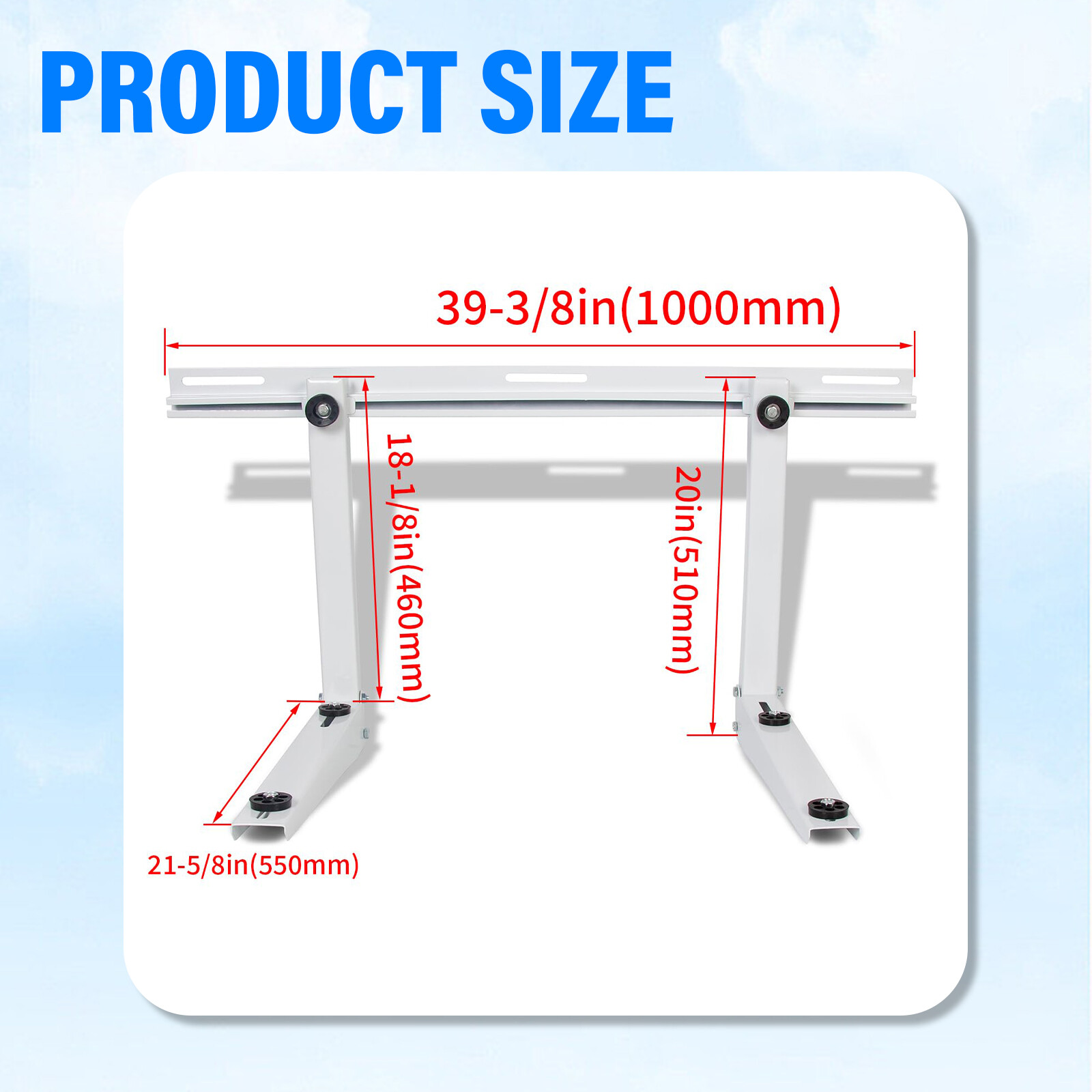 39.4″ Extension Wall Mounting Bracket for Mini Split Air Conditioner Ductless AC