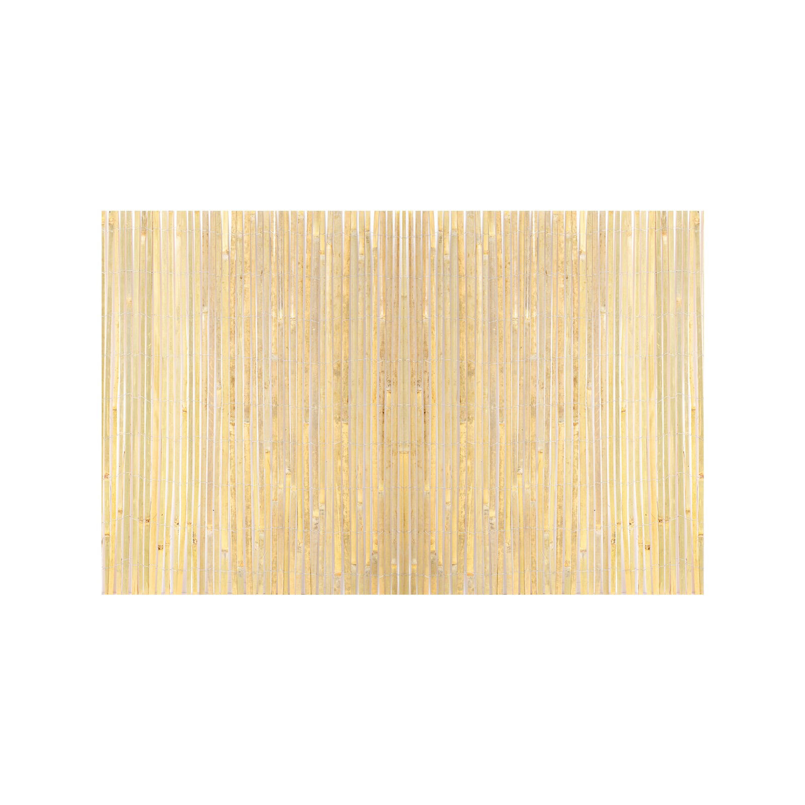Natural Bamboo Slat Screening Privacy Bamboo Slat Fence 6 ft H x 13 ft L