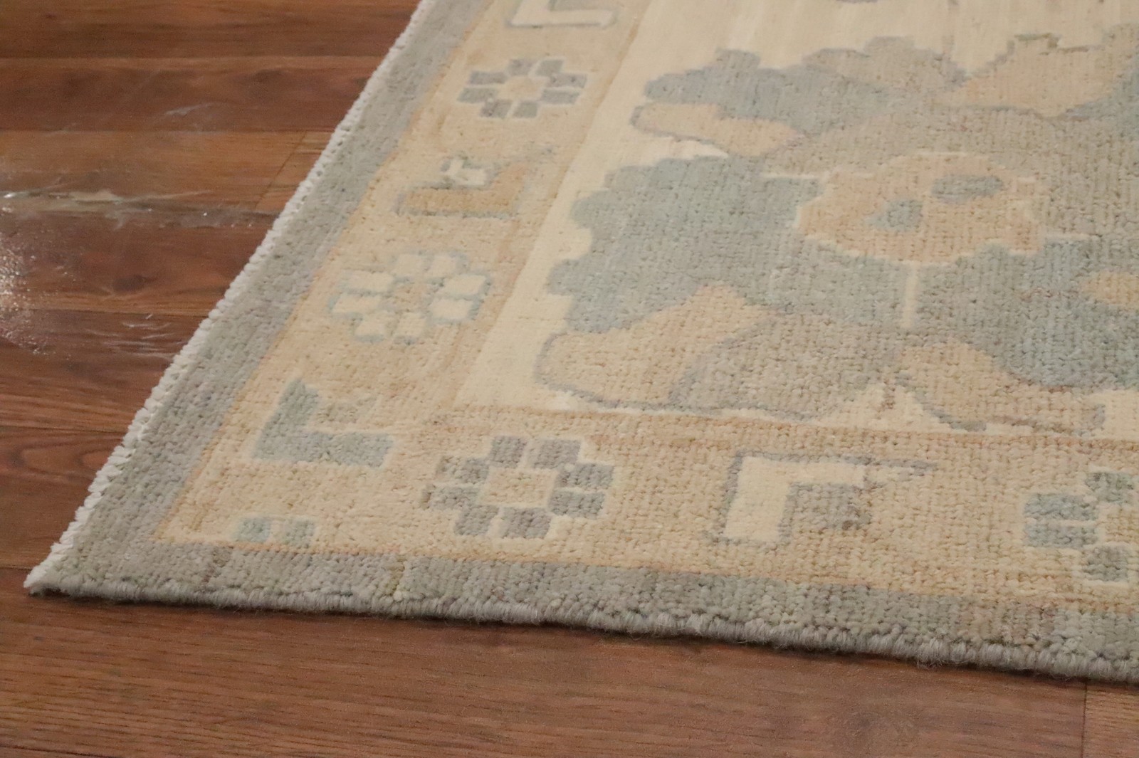 Gray Oushak Turkish Area Rug 8×10 Hand-knotted Wool Oriental Carpet for Any Room