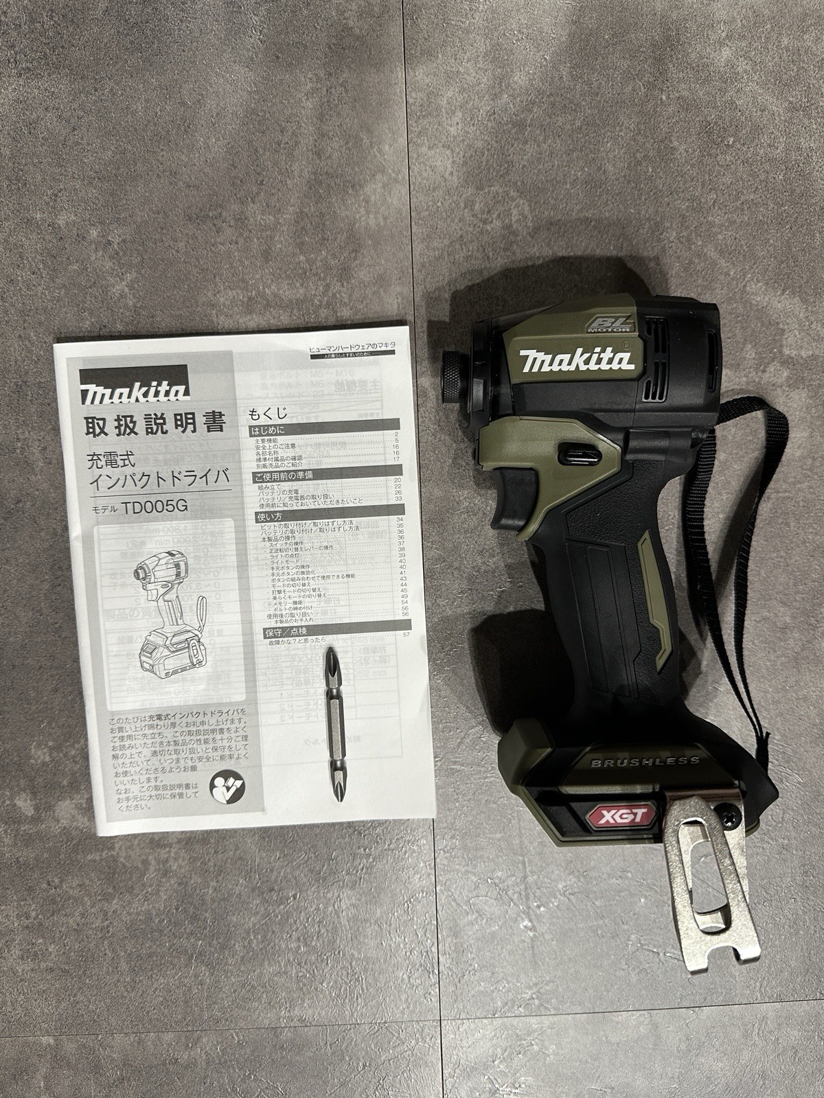 Makita TD005G Impact Driver TD005GZO 40V max XGT Brushless Tool Only olive japan