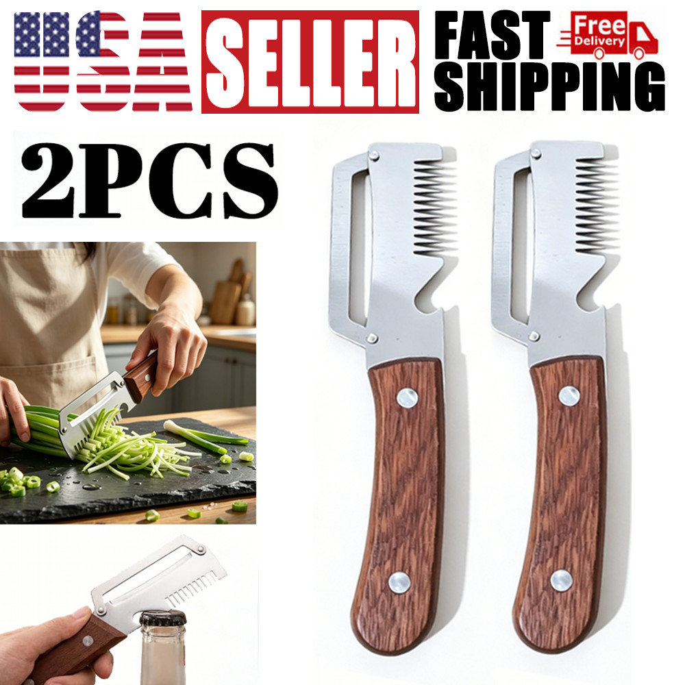 2Pcs Vegetable Peeler 3 in 1 Multi-Functional for Kitchen Stainless Steel Peeler