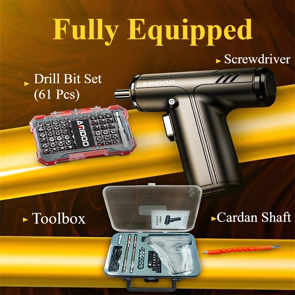 Mini Power Cordless Electric Screwdriver Kit Rechargeable Screwdriver Bit Set