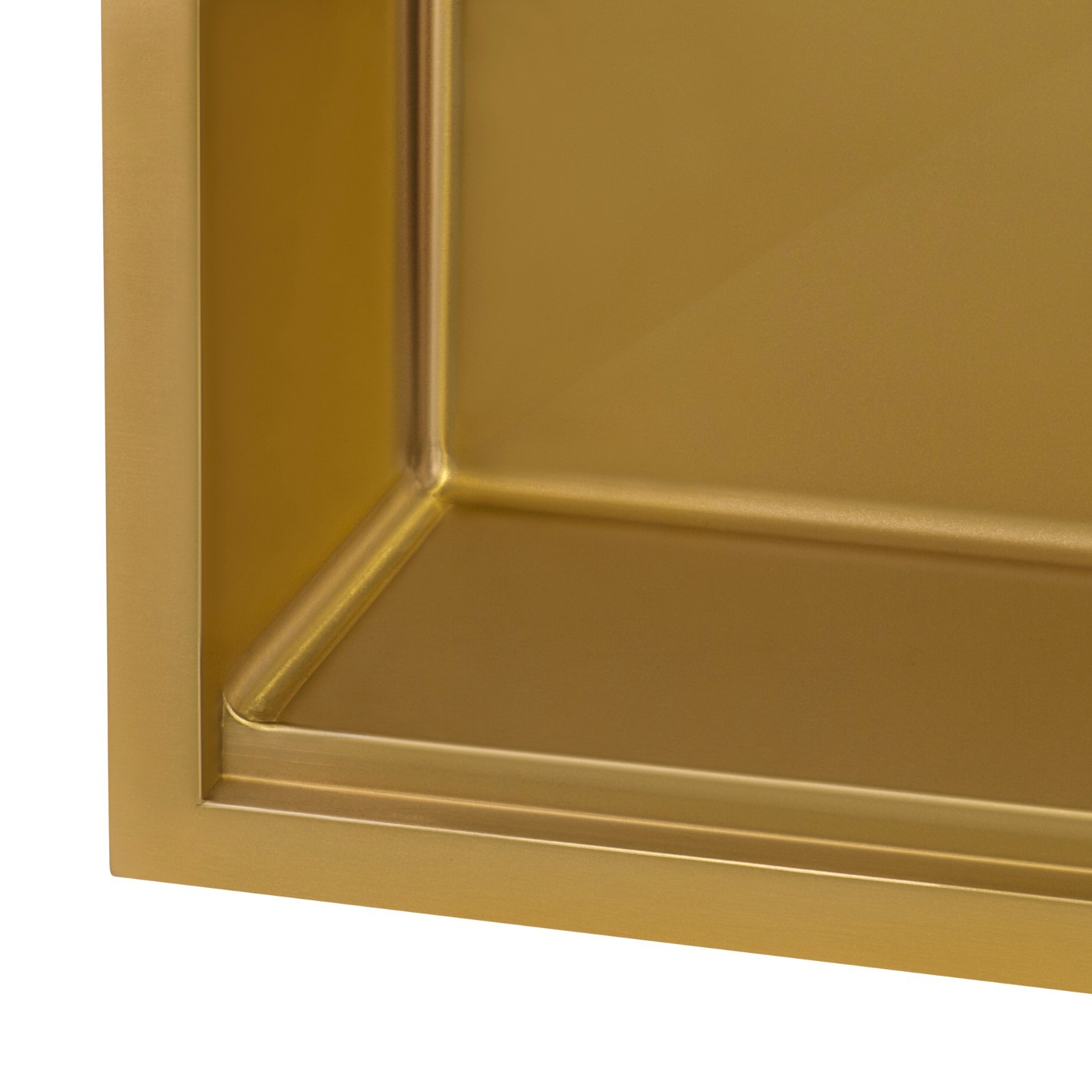 Ruvati 33″ Matte Gold Workstation Undermount Single Bowl Kitchen Sink- RVH6533GG