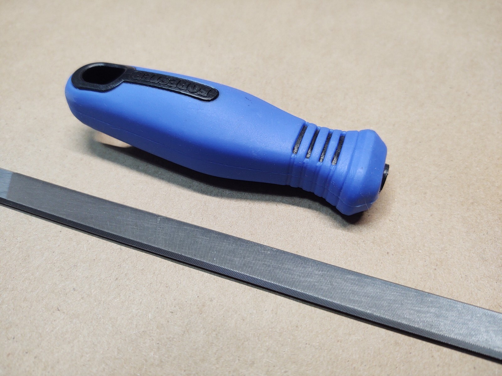 PFERD 7″ Double Bevel Flat Chisel Bit Square Chisel Chainsaw File & Handle