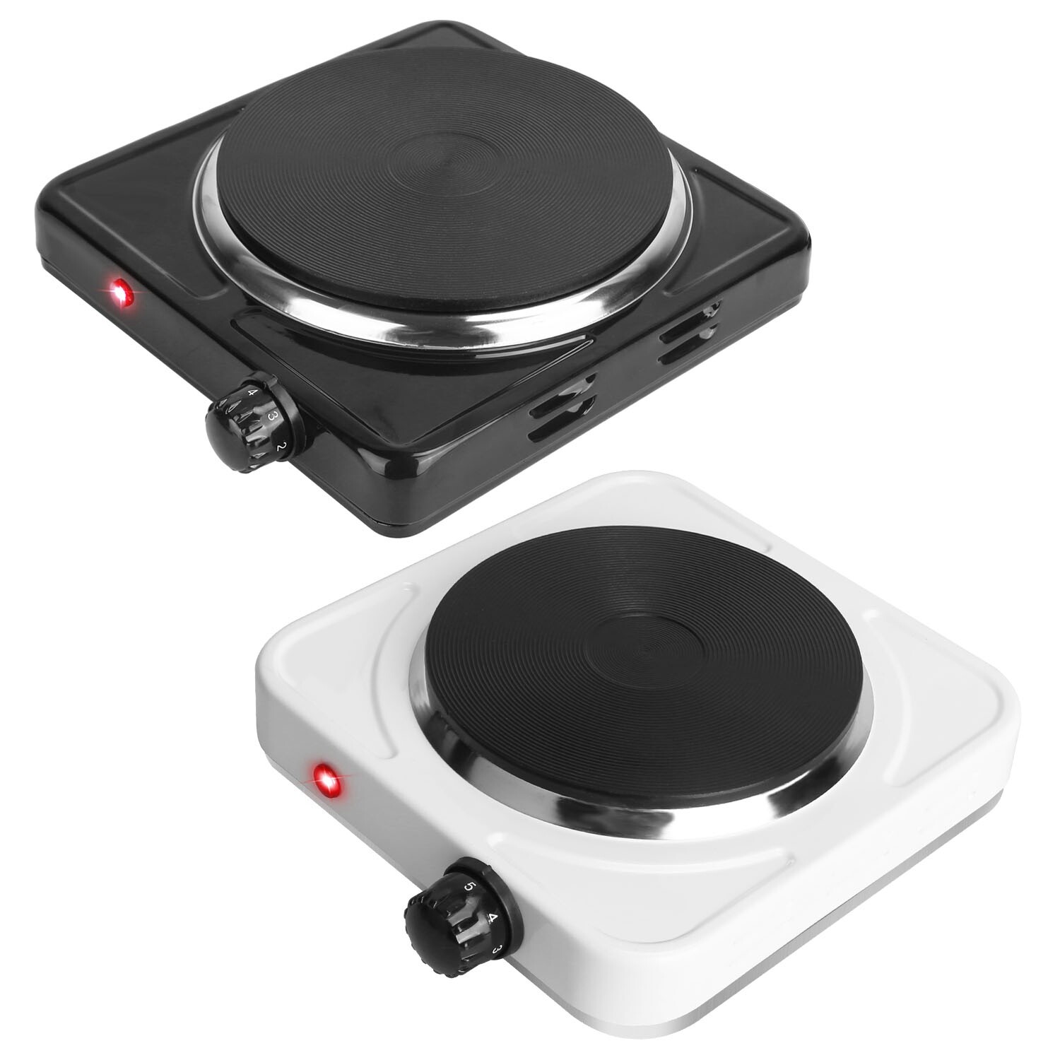 ♨️1500W Portable Single Electric Burner Hot Plate Camping Stove Adjustable 110V