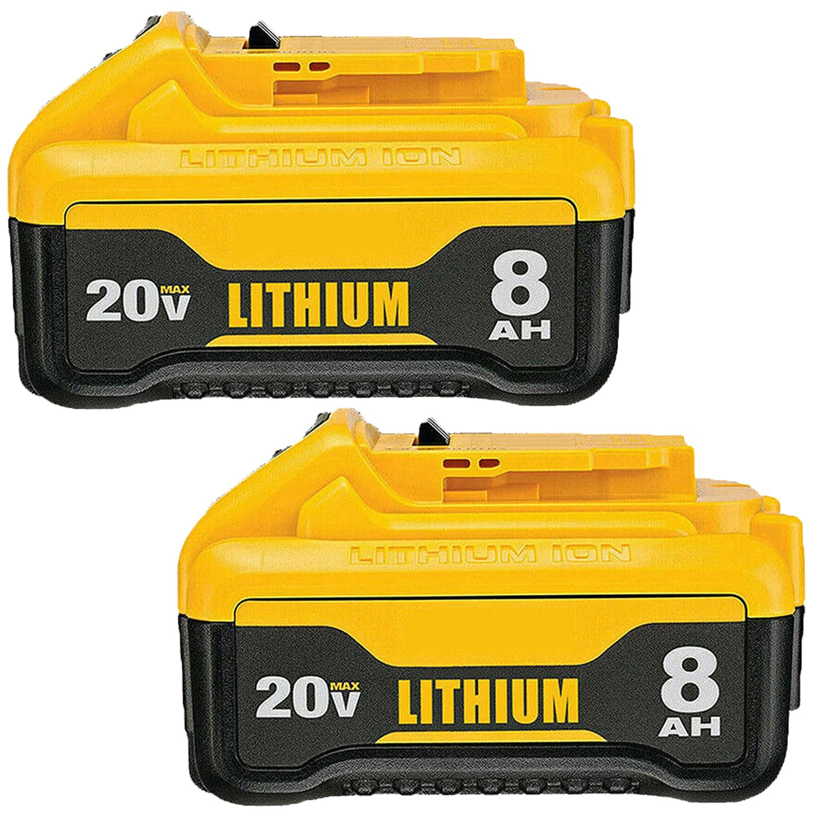 2 Pack For DeWalt 20V 20 Volt Max XR 8.0AH Lithium Ion Battery DCB206-2 DCB205-2