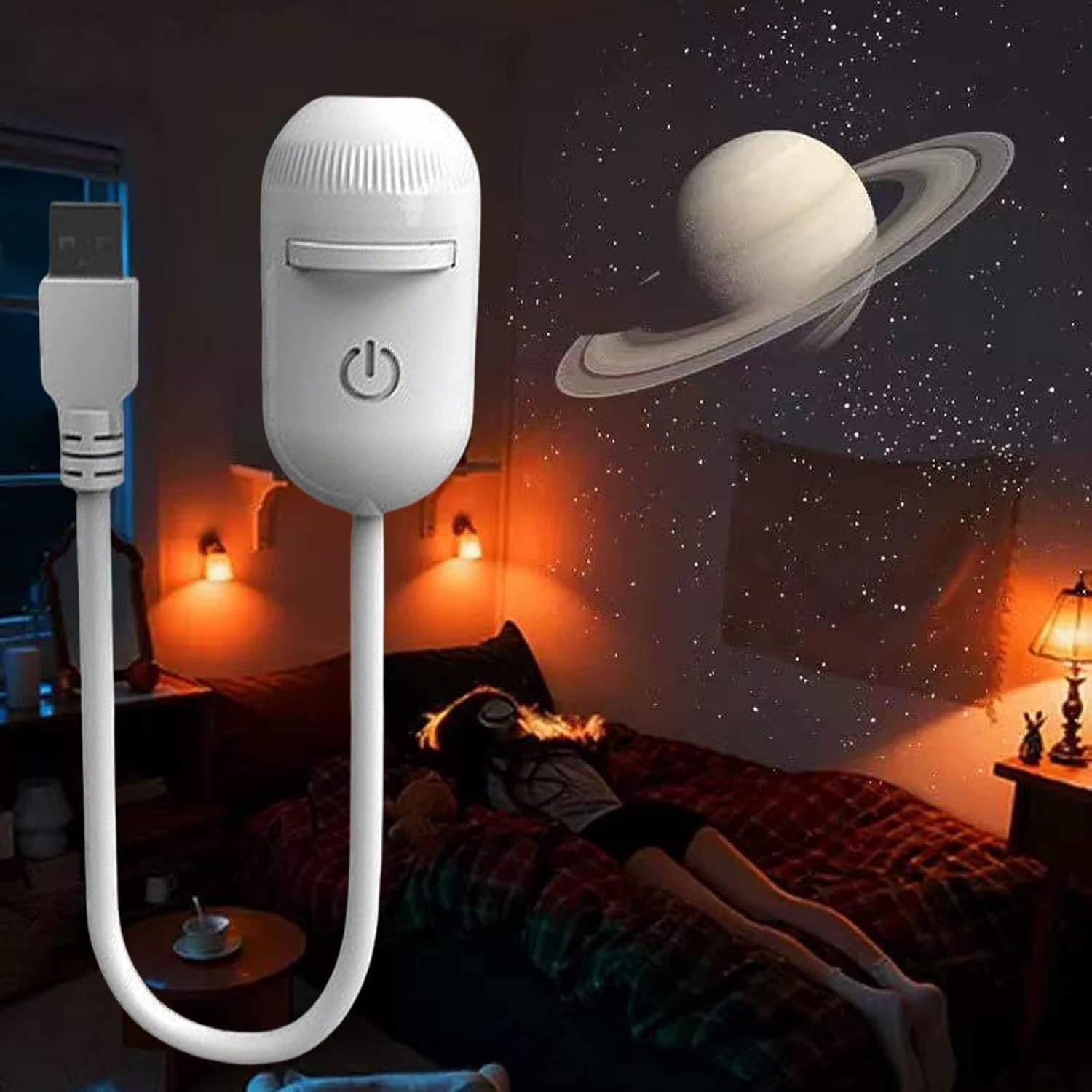 Starry Sky Aurora Galaxy Projector Night Light HD 360° Rotating LED Mood Lamp