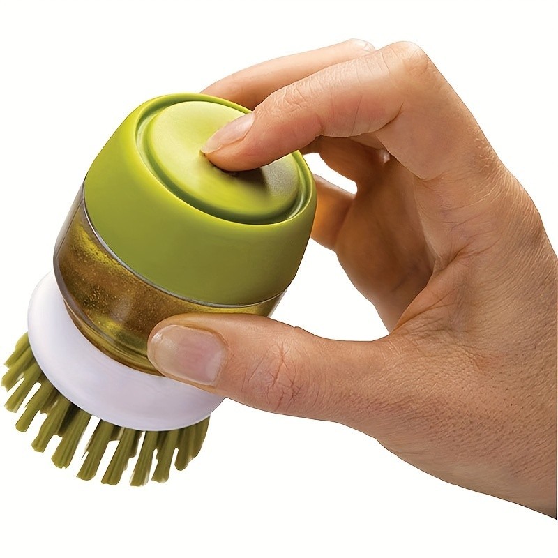 Soap Dispenser with Dish Brush & Storage Bracket, Easy to Clean Kitchen Utensils