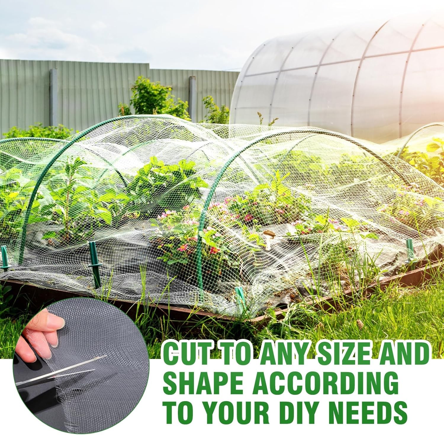 20- 200FT Mosquito Garden Bug Insect Netting Barrier Bird Net Plant Protect Mesh