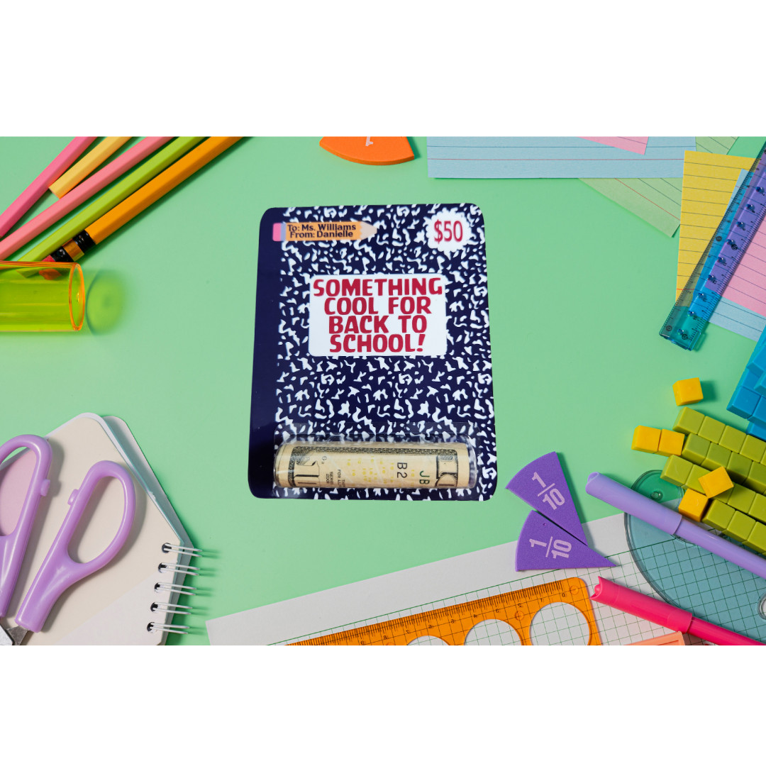 Teacher Money Holder, Back to School Money Card, Teacher Gift, Gift for Teachers