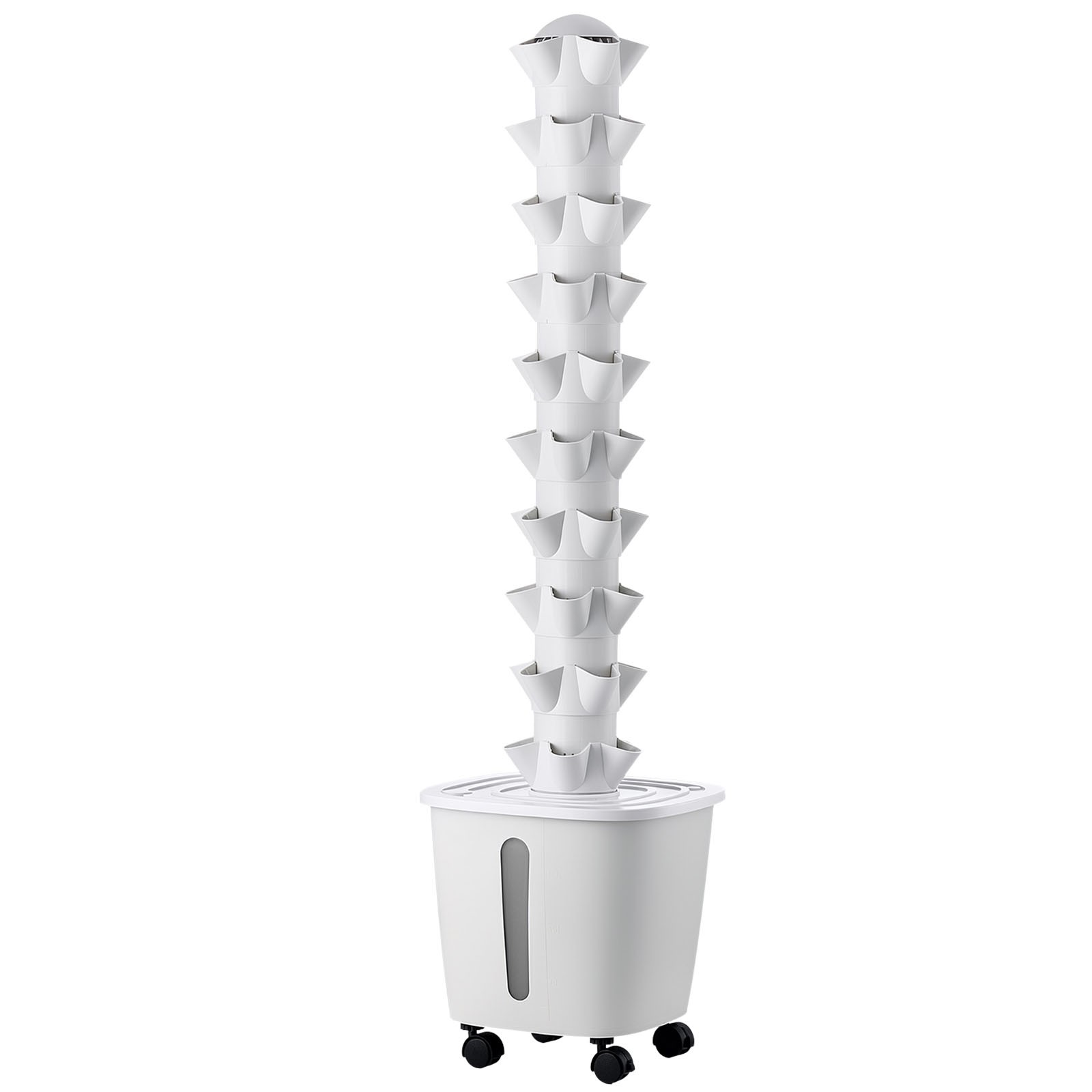 Uimoso Hydroponic Tower System with 50Pods and Mobile Base Vertical Gardening