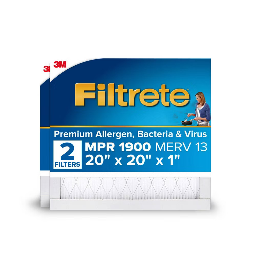 Filtrete 2pk 1900 Ultimate Allergens Bacteria and Virus